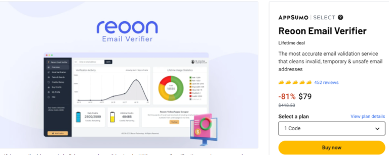 Reoon Email Verifier Review Appsumo Lifetime Deals